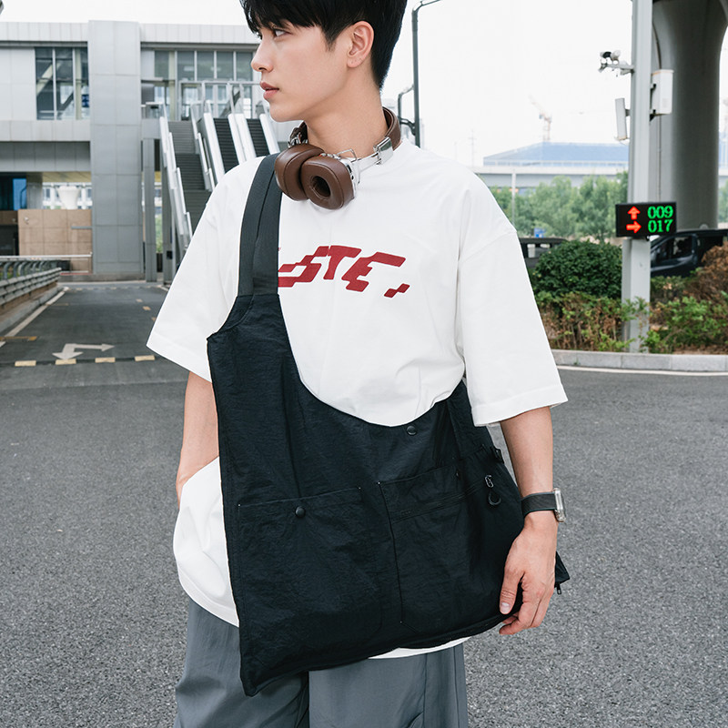 工装美式复古多功能多口袋尼龙马甲背心户外机能两用挎包外套,淘宝优惠券,粉丝福利购,淘宝优惠卷