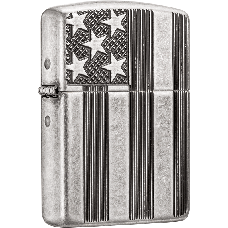 Zippo Zippo火机美国星条旗加厚盔甲古银骷髅玫瑰花信仰十字架生命之树 图片价格品牌报价 原仓数据