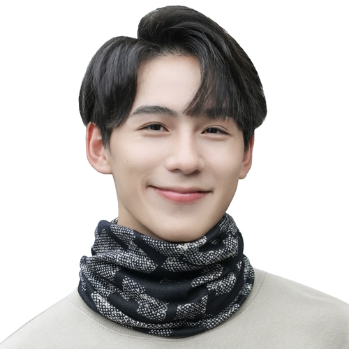 Демисезонный шарф, маска, мужской шарф-платок, удерживающая тепло тонкая шапка, с защитой шеи