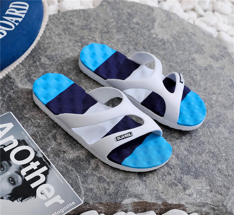 新款拖鞋女夏女鞋厚底平底防滑外穿室内时尚居家用情侣凉拖鞋男士