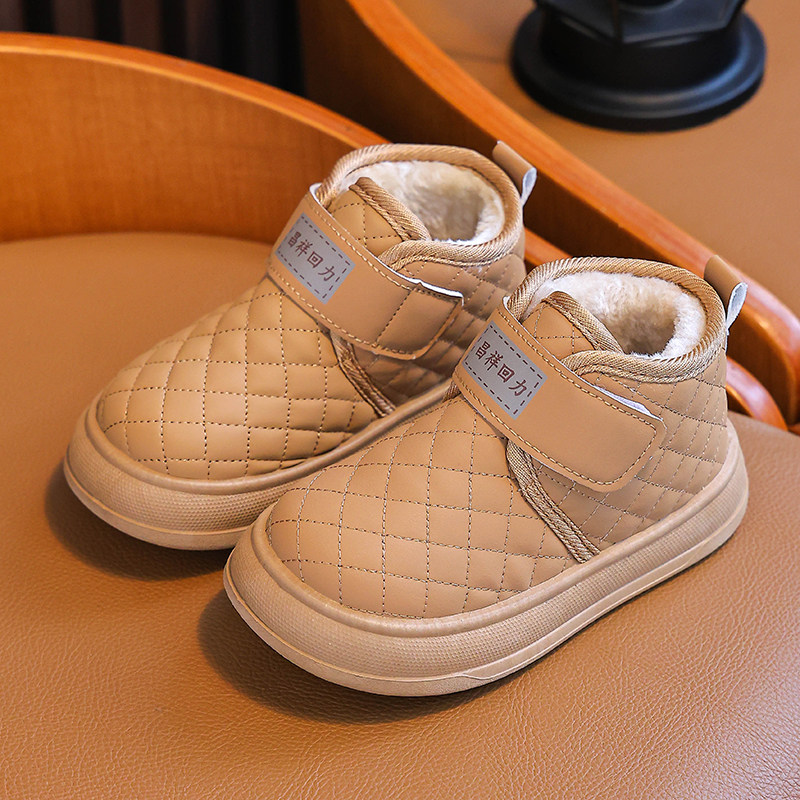 童鞋男童雪地靴儿童大棉鞋加绒加厚2025冬季新款保暖洋气女童短靴,淘宝优惠券,粉丝福利购,淘宝优惠卷