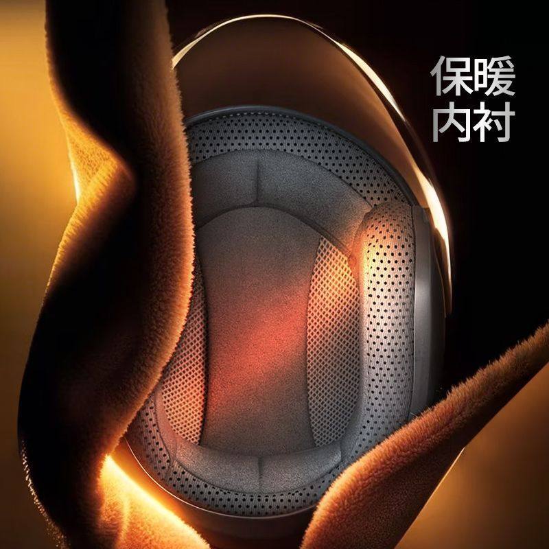 3C certified electric motorcycle helmet for men and women, half helmet for summer and four seasons, universal battery car helmet for autumn and winter to keep warm