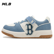 MLB Official Male And Female Shoes 2024 Spring New Sneakers Children Board Shoes Retro Casual Shoes Big Children Shoes