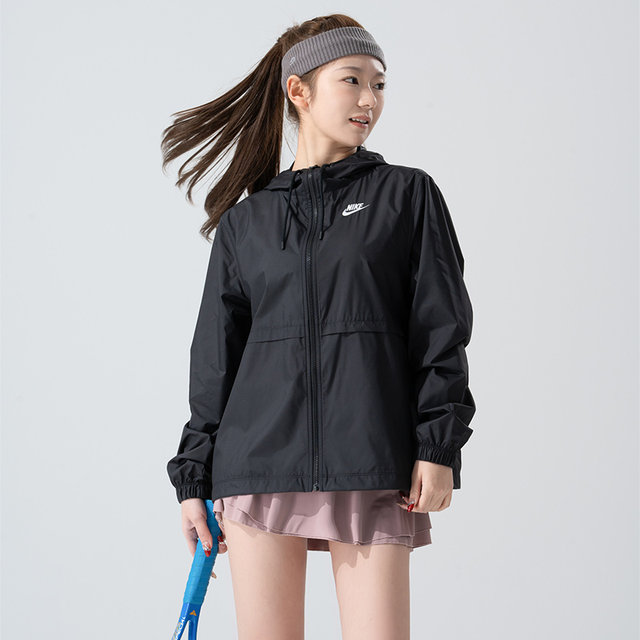 Nike flagship store genuine woven jacket women's clothing 2025 spring new sportswear outdoor casual jacket DM6180