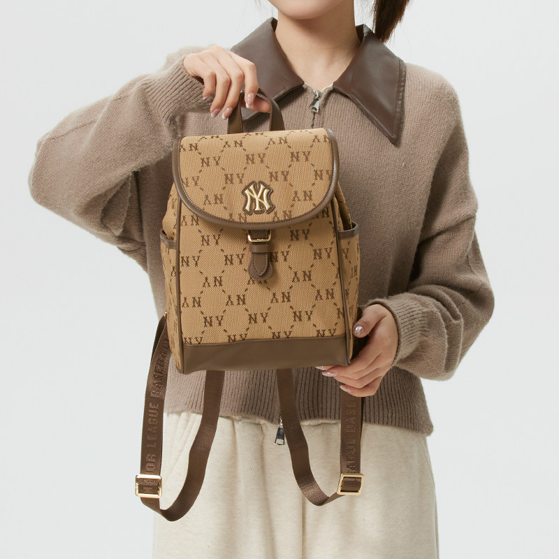 MLB官方 儿童背包钻石老花双肩包男包女包休闲运动包时尚学生书包,淘宝优惠券,粉丝福利购,淘宝优惠卷