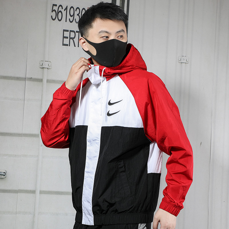 幸运叶子官方旗舰店NIKE耐克夹克男夏季新款运动服双钩休闲长袖防风衣外套CJ48891