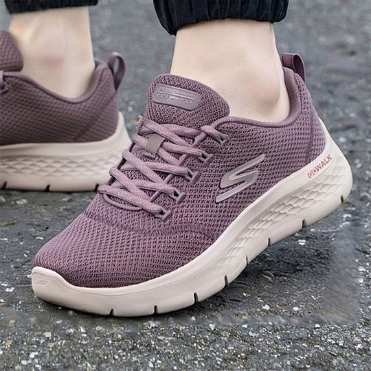 斯凯奇女鞋春季新款网面透气跑步鞋轻便减震慢跑鞋健身训练运动鞋