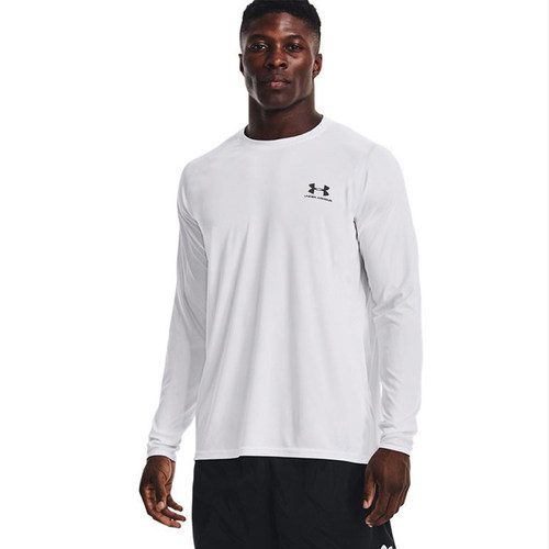 UA安德玛长袖t恤男宽松运动打底衫男士薄款卫衣男款休闲圆领上衣 - 图2