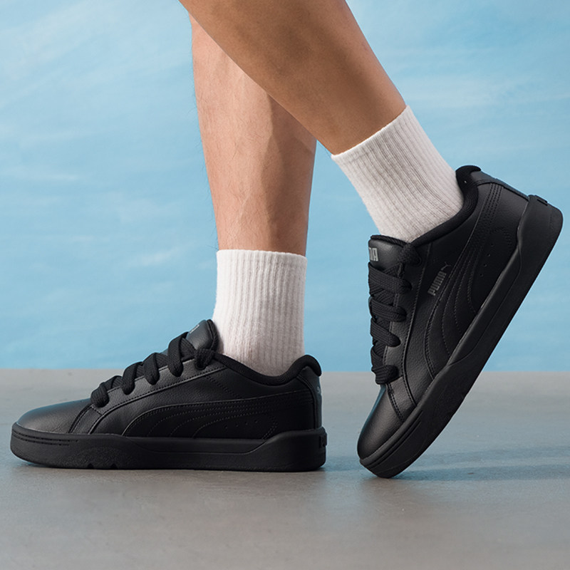 彪马板鞋男鞋女鞋2026春季皮面黑武士面包鞋情侣休闲运动鞋400496,淘宝优惠券,粉丝福利购,淘宝优惠卷