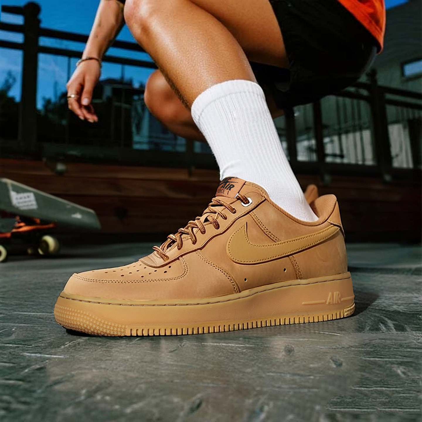 耐克NIKE正品小麦色板鞋男鞋26秋新款空军一号AF1透气耐磨运动鞋,淘宝优惠券,粉丝福利购,淘宝优惠卷