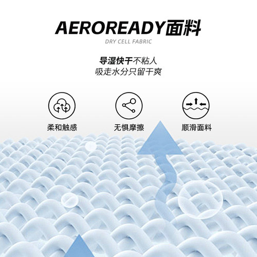 阿迪达斯速干短裤男裤新款宽松透气运动短裤男士五分裤HR8726 - 图1