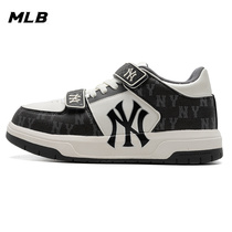 MLB Official Male And Female Shoes 2024 Spring New Shock Absorbing Sneakers Children Low Helper Board Shoes Retro Casual Shoes