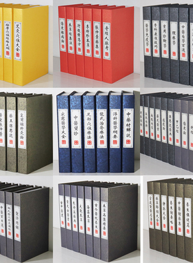 中医养生假书仿真书装饰书摆件中医馆诊所书柜足疗店推拿按摩摆设