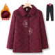 Grandma's fall and winter velvet coat lapel