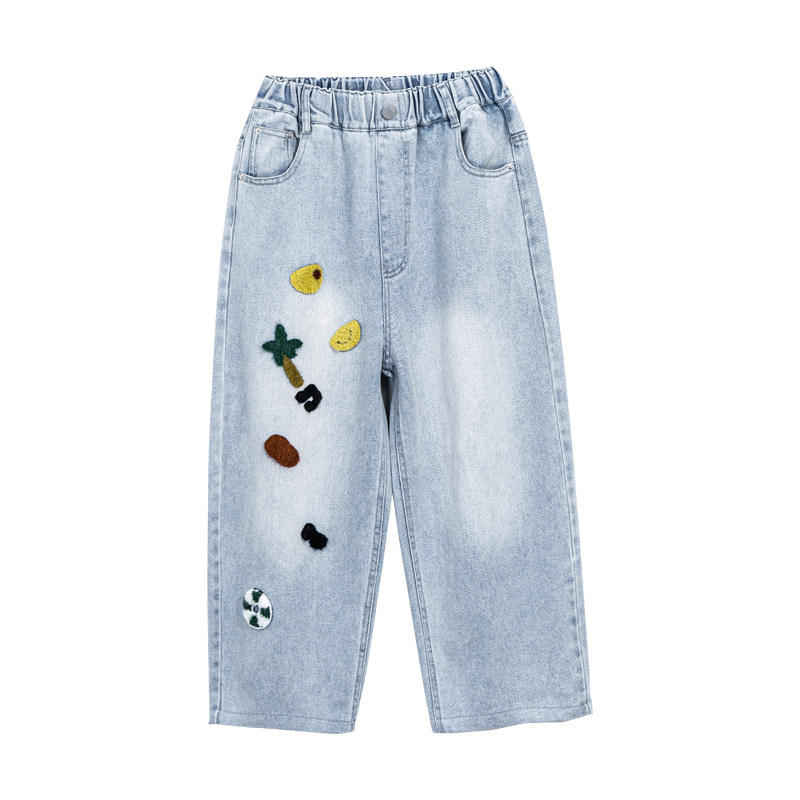 男童加绒牛仔裤儿童长裤秋冬新款中大童宽松直筒裤痞帅气男孩裤子,淘宝优惠券,粉丝福利购,淘宝优惠卷