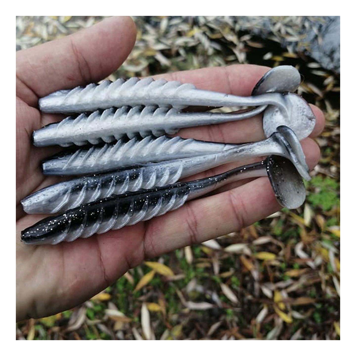 ESFISHING路亚软饵T尾4寸Ripple4.7克6条反螺纹扰流鳜鱼soft lure,淘宝优惠券,粉丝福利购,淘宝优惠卷