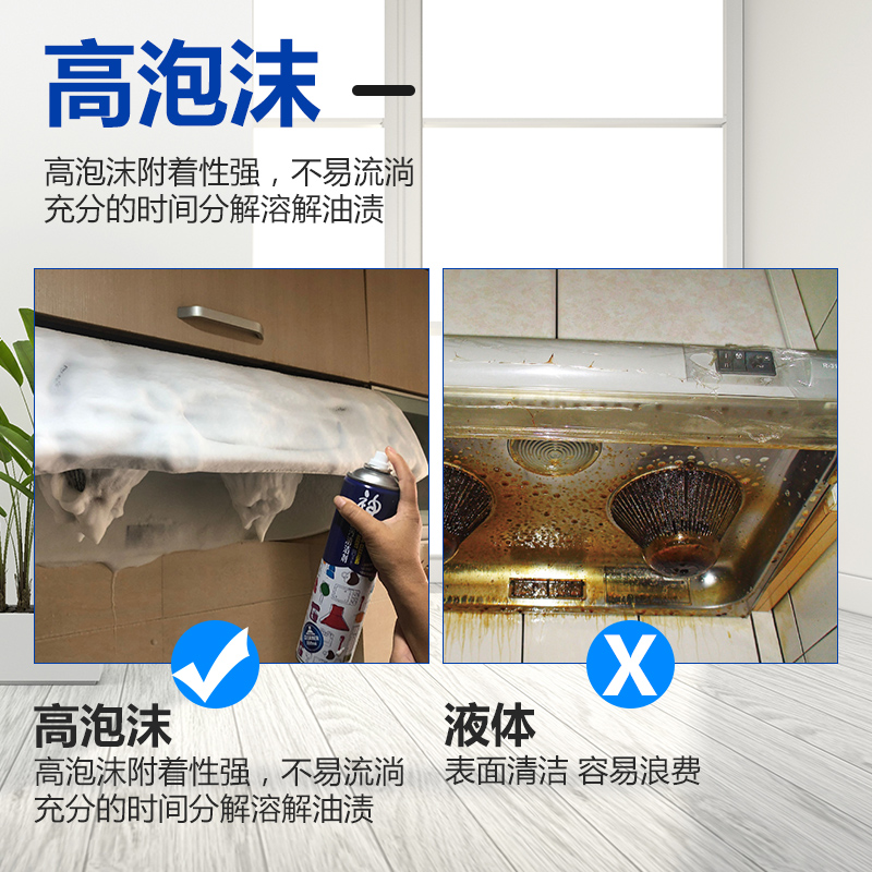 伟复旗舰店2瓶油烟机清洗剂多功能泡沫油烟净清洁剂厨房去重油污净强力神器3