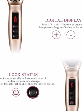 直发梳神器不伤发家用负离子直发器brush hair straightener iron