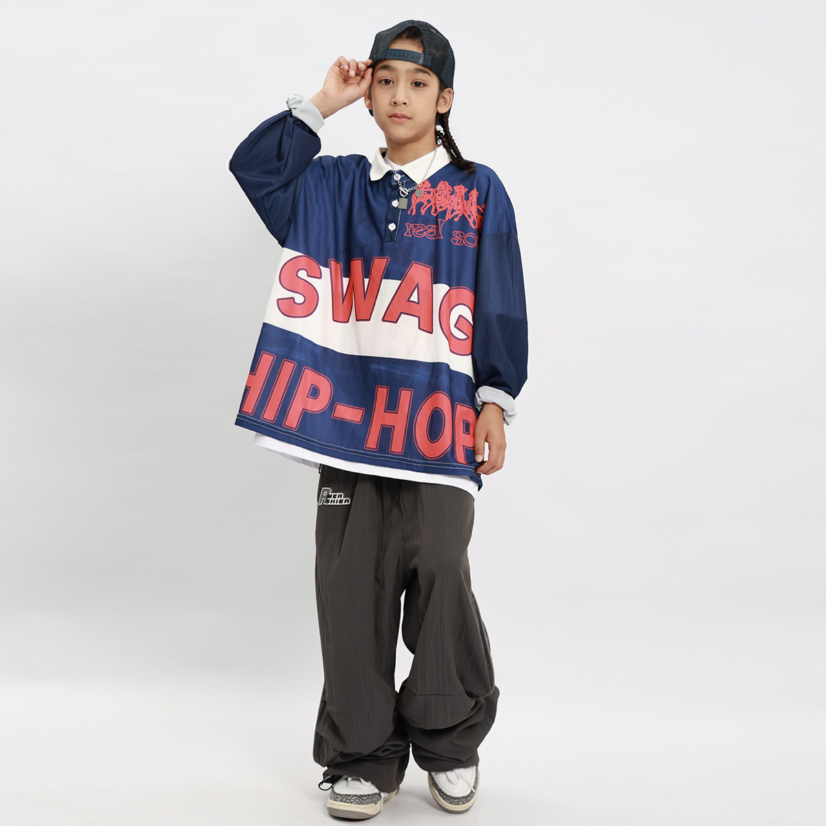 街舞儿童潮服套装酷帅hiphop炸街童装演出服女童时尚嘻哈外套服装,淘宝优惠券,粉丝福利购,淘宝优惠卷