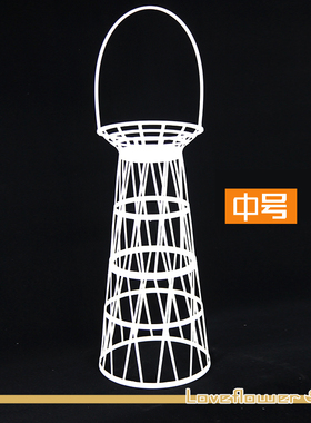 塑料手提高脚自组装DIY创意鲜花