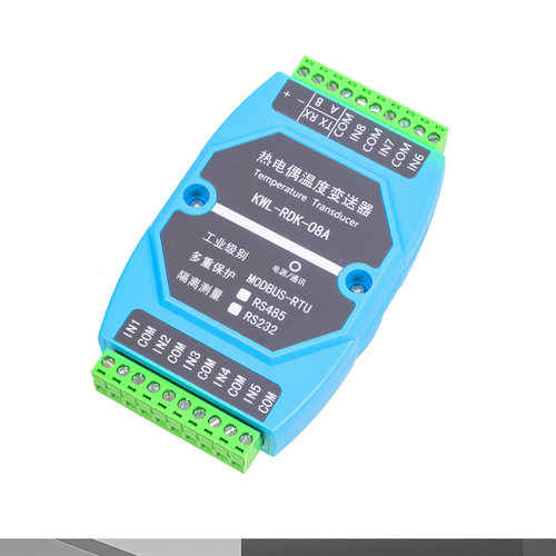 K型热电偶温度采集模块转RS485隔离型4/8路t型变送器工业级Modbus - 图3