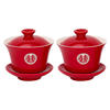 Change the mouth toast tea cup wedding suit a pair of bowls and chopsticks