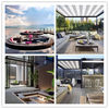 Customized high-density sponge waterproof cushions for outdoor courtyards