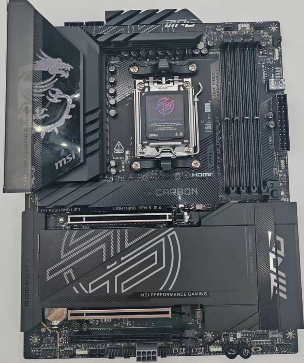 微星X870E CARBON WIFI暗黑主板AM5支持7800x 9800x3d 97950xcpu - 图0