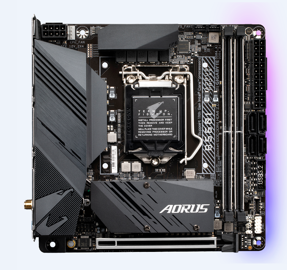 技嘉B560I AORUS PRO AX1200支持10/11代cpu主板台式机d4内存条 - 图0