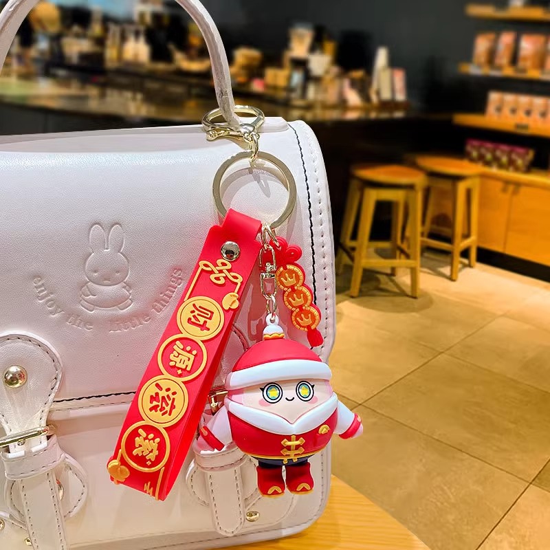 蛋仔派对挂件龙年蛋仔派对挂件变色熊钥匙扣精致汽车钥匙挂饰男女款包钥匙链#