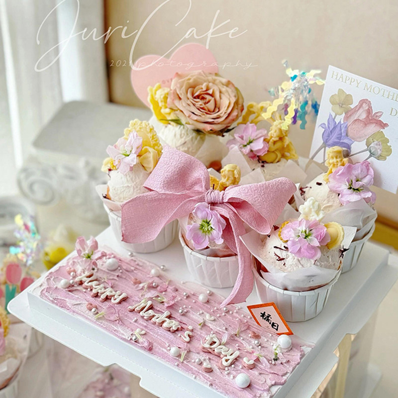 粉嫩5.11母亲节纸杯蛋糕装饰浪漫妈妈节印花卡欧式天使DIY泡泡纱,淘宝优惠券,粉丝福利购,淘宝优惠卷