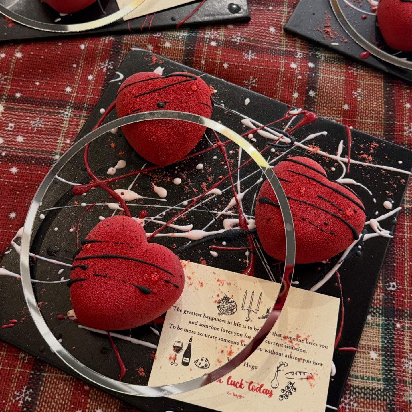 网红2.14情人节情侣告白法式慕斯爱心蛋糕装饰情侣圆环亚克力插件,淘宝优惠券,粉丝福利购,淘宝优惠卷