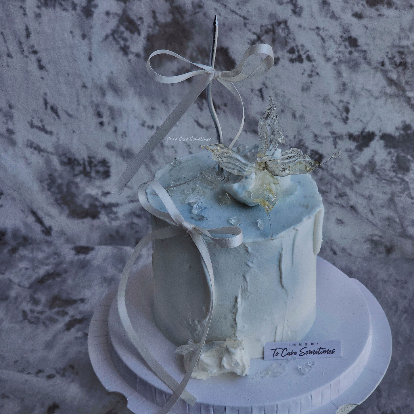 简约风奶色蝴蝶蛋糕装饰幻彩蝴蝶蜡烛摆件丝带插件甜品蛋糕打包盒,淘宝优惠券,粉丝福利购,淘宝优惠卷