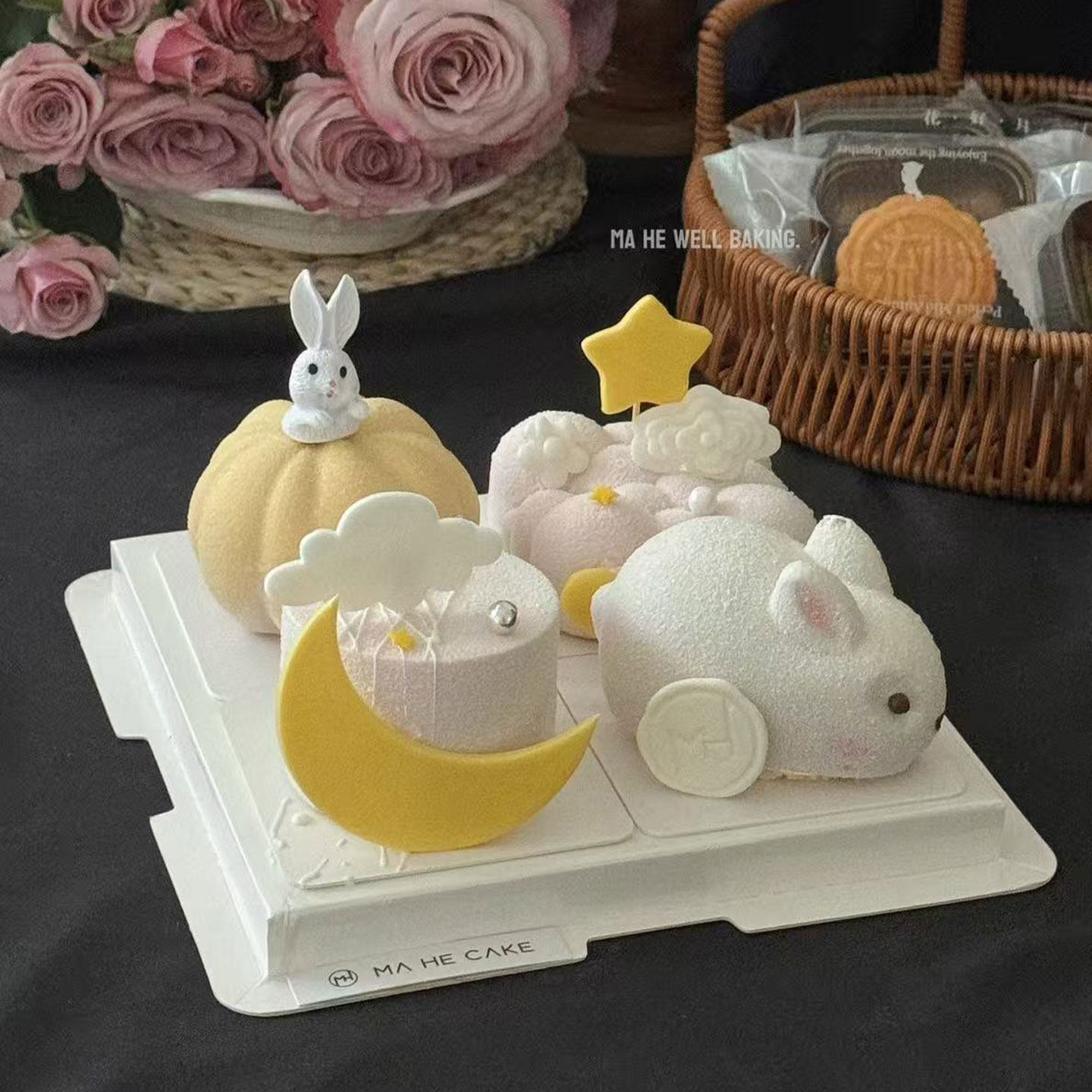 创意中秋节可爱兔子慕斯蛋糕装饰南瓜泡泡硅胶模具祥云兔兔摆件,淘宝优惠券,粉丝福利购,淘宝优惠卷