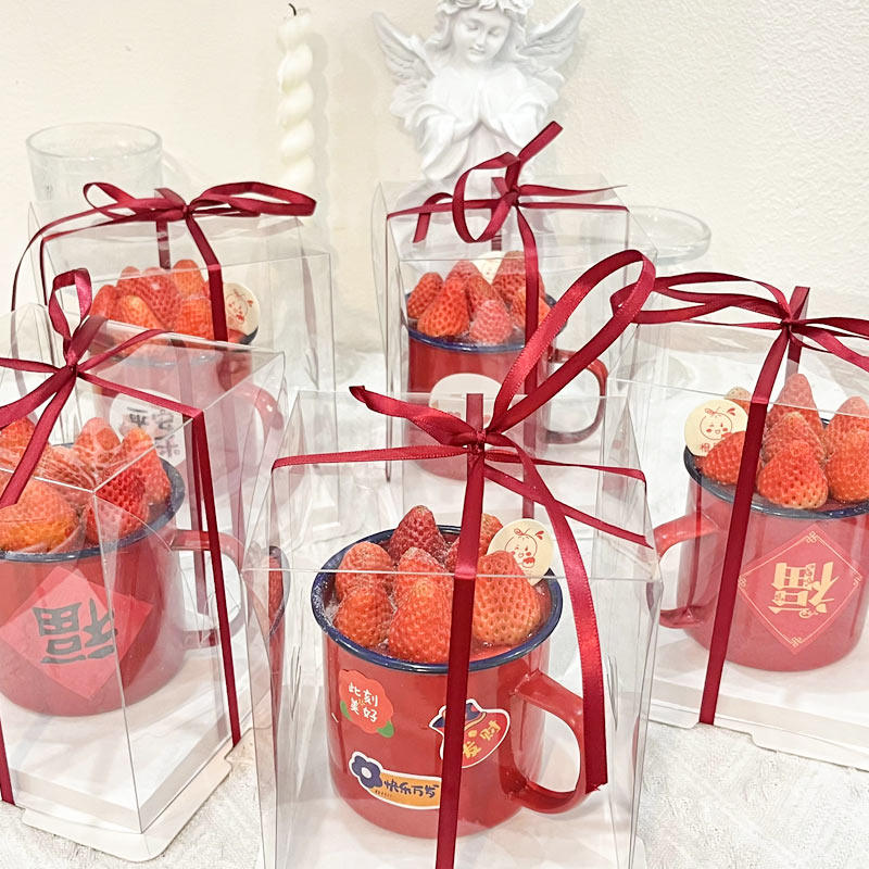 2025跨年除夕福字贴纸草莓中式茶缸茶杯新年元旦甜品蛋糕搪瓷杯,淘宝优惠券,粉丝福利购,淘宝优惠卷