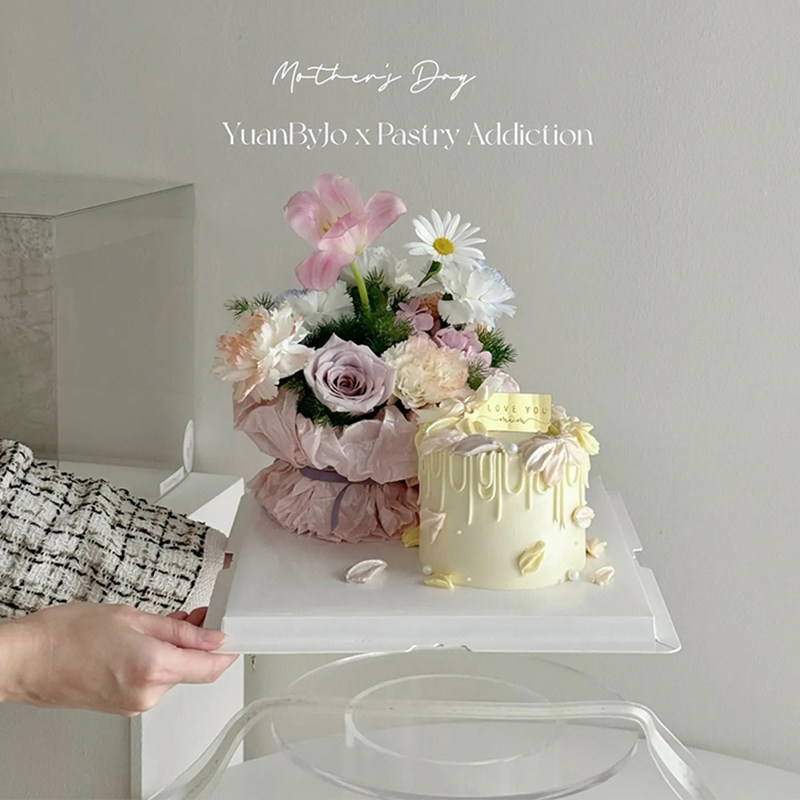 柔美5.11母亲节刮刀花鲜花蛋糕装饰妈妈节日手捧花束吊牌英文插卡,淘宝优惠券,粉丝福利购,淘宝优惠卷