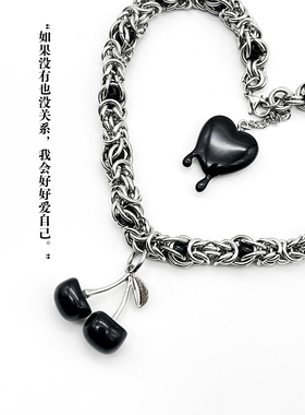 AliyaStore甜酷樱桃choker项链