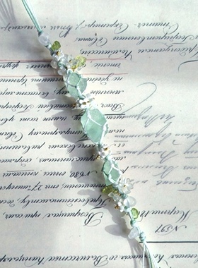 茉莉花|原石编织清新手链手绳小众爆款ins原创纯天然水晶新款diy