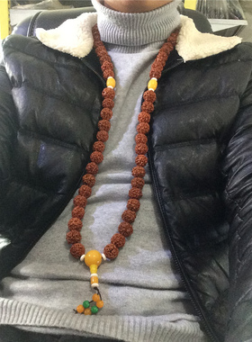 大金刚菩提子文玩佛珠棉麻挂坠