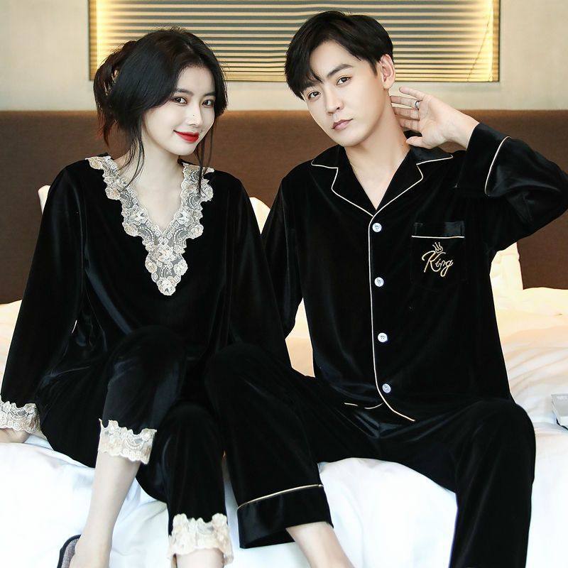 情侣睡衣男女士春秋冬季大码金丝绒家居服外套2025结婚红色本命年,淘宝优惠券,粉丝福利购,淘宝优惠卷