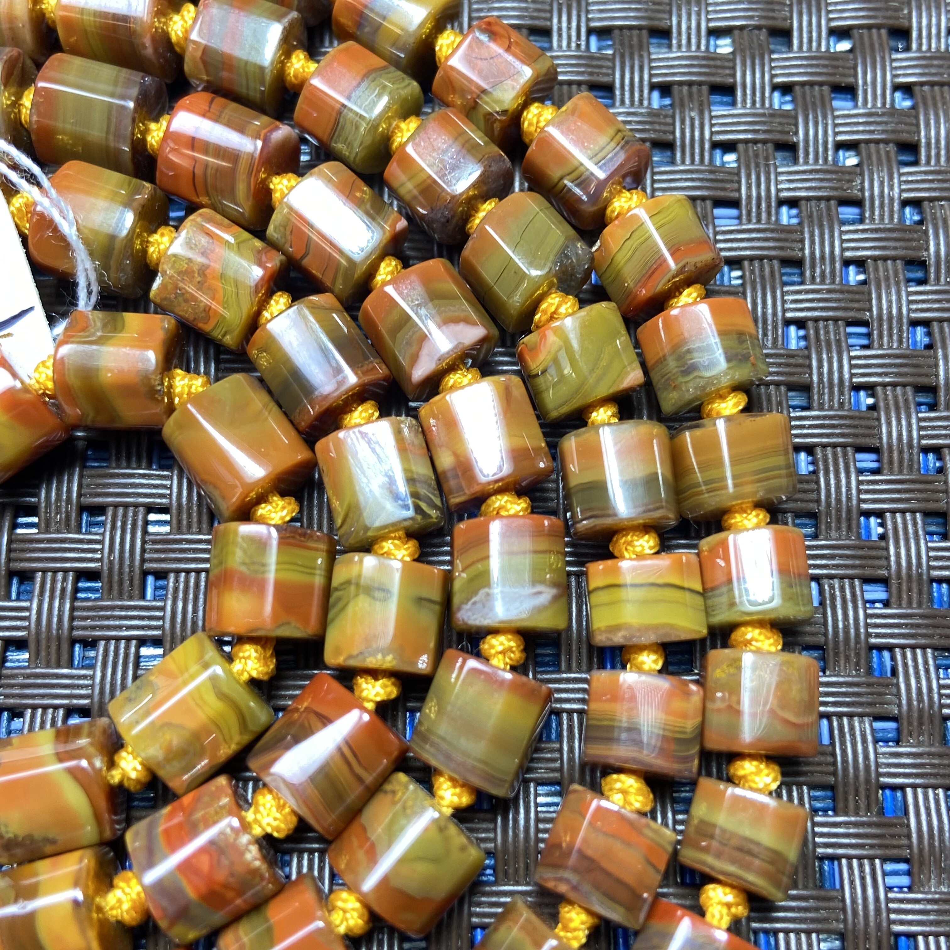 战国红玛瑙直径约7毫米108项链多圈手链大湾老料精品一物一图收藏 - 图1