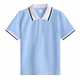 44儿童浅蓝色班服运动会女童短袖翻领夏季校服POLO衫男童T恤百搭