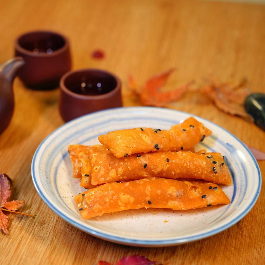 信阳特产零食麻叶蒋庆隆糕点商城县美食开袋即食传统工艺300g包邮