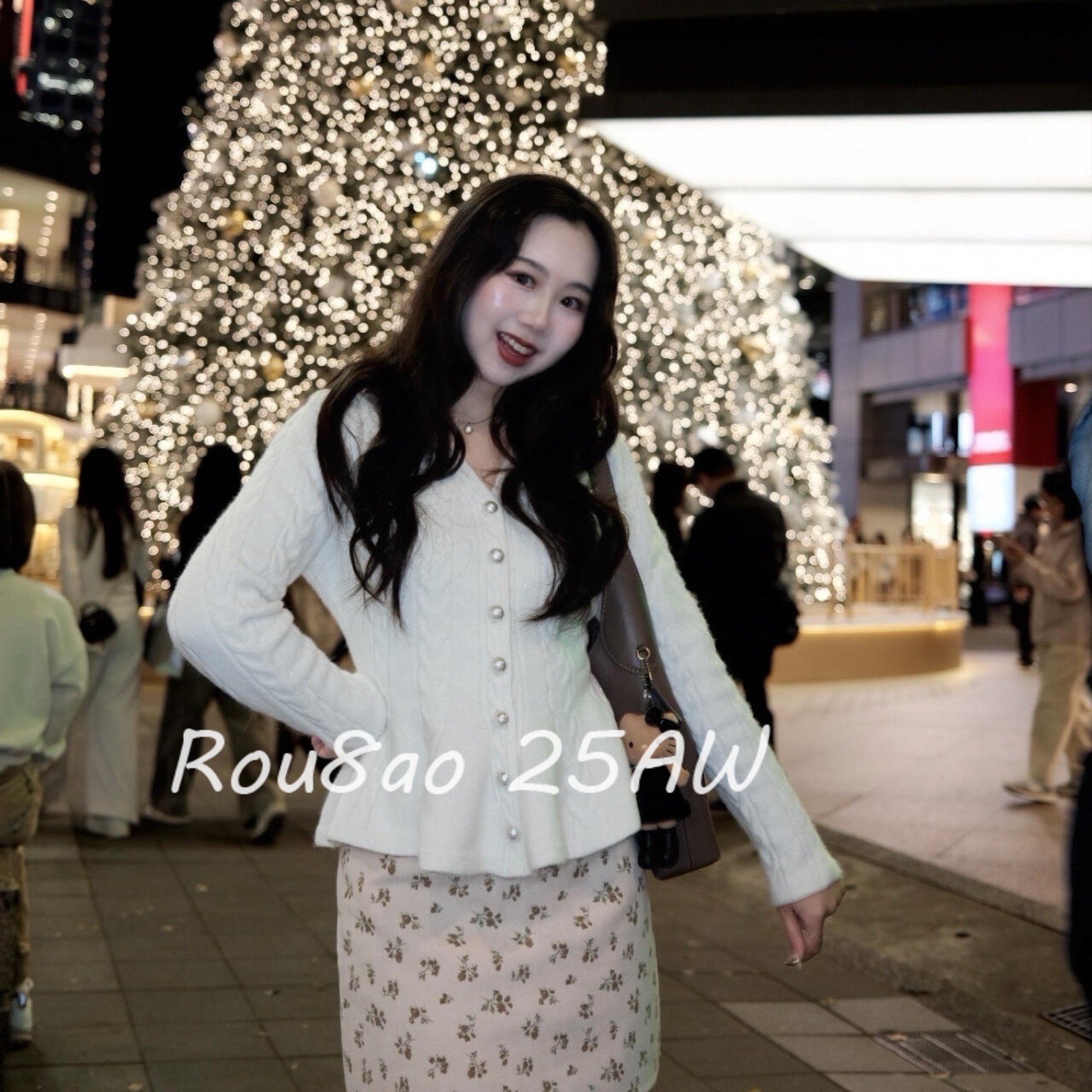 Rou8ao微胖大码女装法式掐腰毛衣纯欲风正肩收腰显瘦荷叶边毛衣,淘宝优惠券,粉丝福利购,淘宝优惠卷