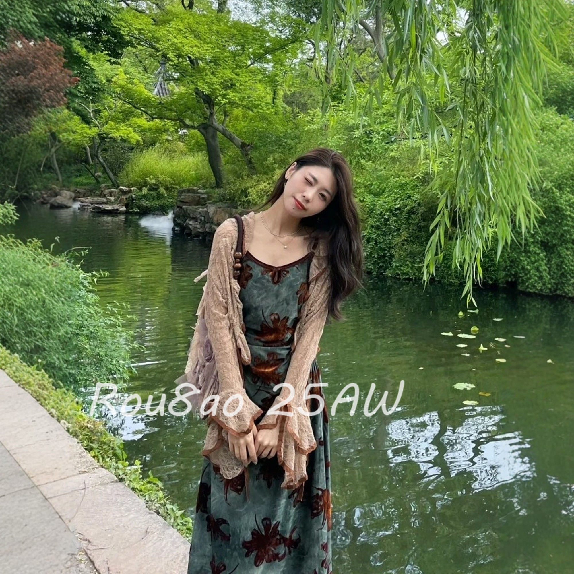 Rou8ao微胖大码女装法式吊带裙开衫两件套女2026春款套装显瘦搭配,淘宝优惠券,粉丝福利购,淘宝优惠卷