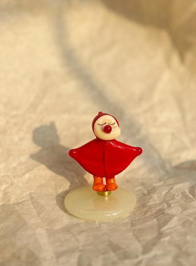 淄博小狐狸琉璃治愈旋转小摆件