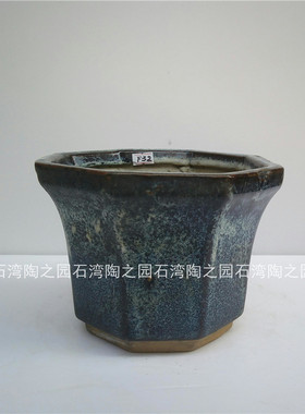 陶瓷复古阳台庭院花盆纯手工艺品