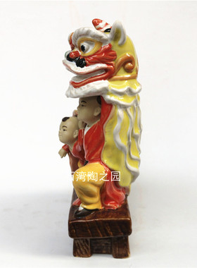 公仔武术节日喜庆醒狮家居装饰