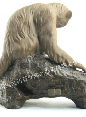 石湾公仔印章十二生肖猴子摆件