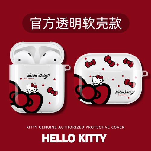 Hello Kitty, hello kitty, apple, прозрачный защитный чехол, наушники, pro2